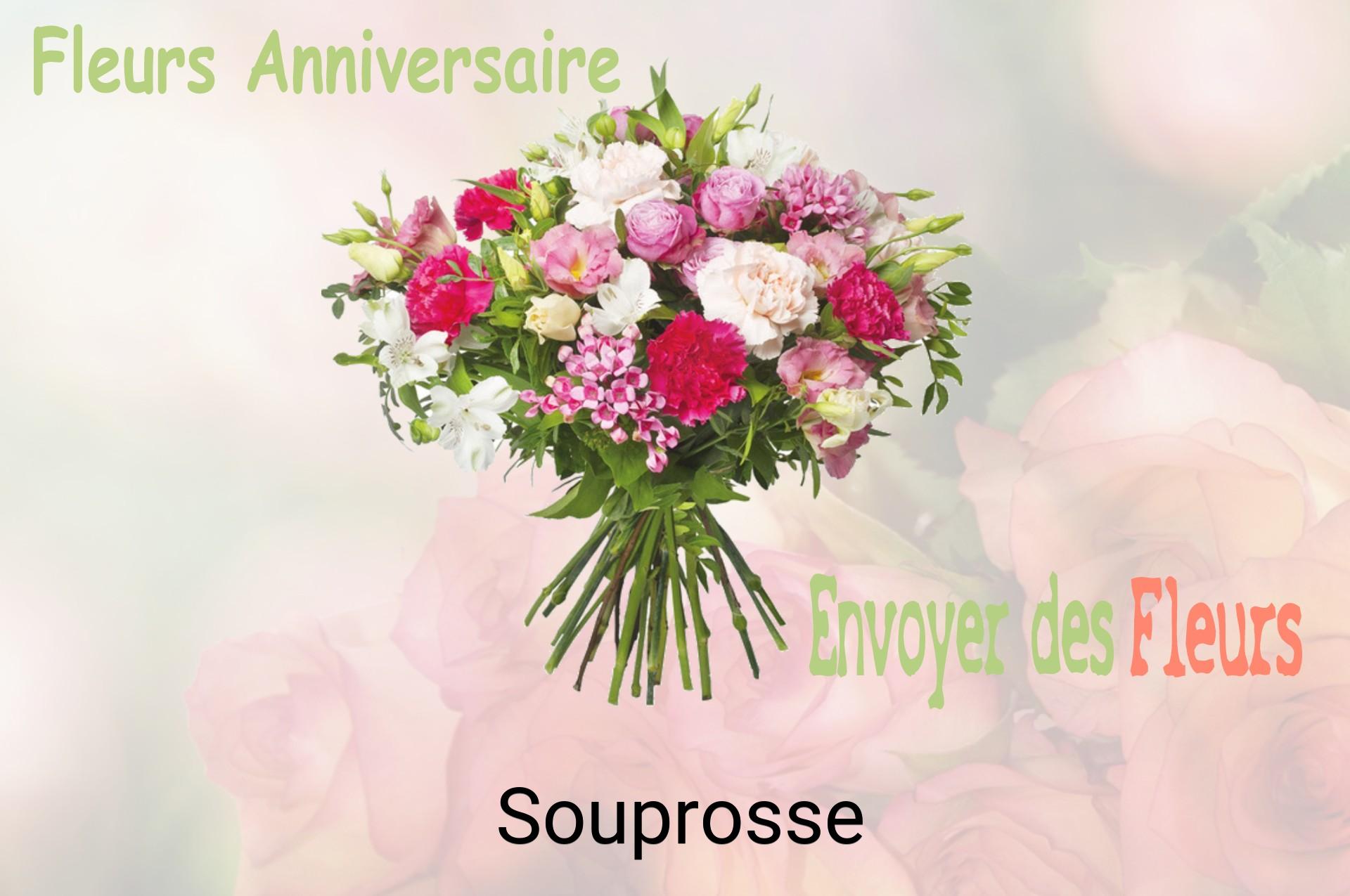 Bouquet de fleurs d’anniversaire livré à Souprosse